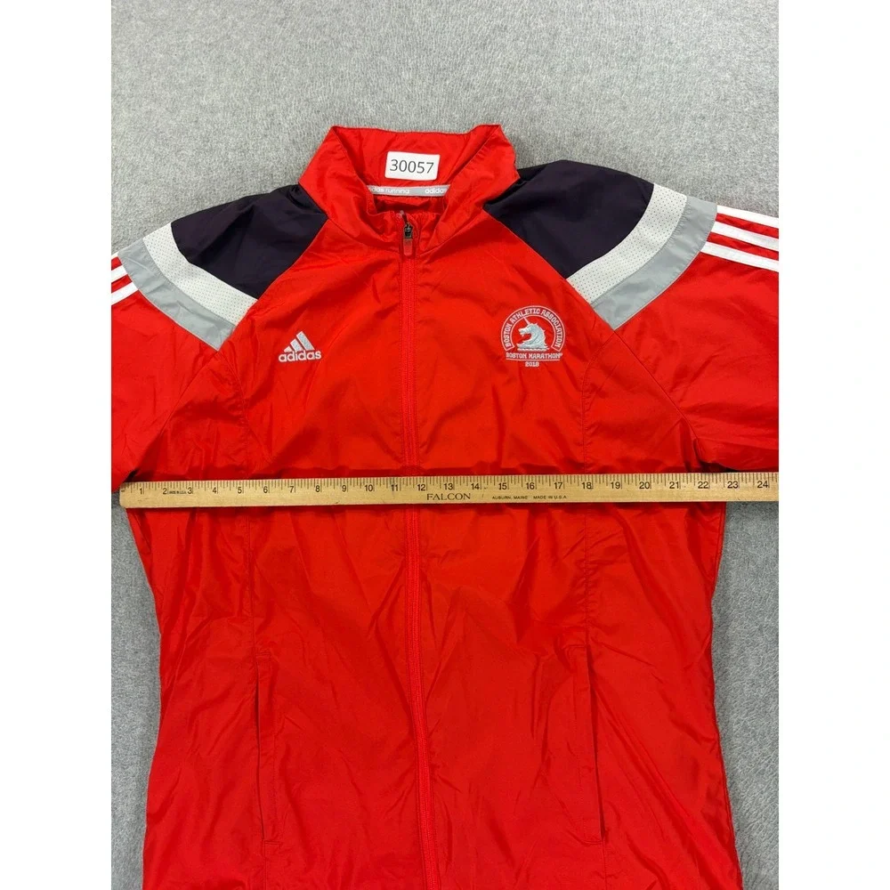 Boston Marathon 2018 Adidas Stitched Logo Running Jacket (Men's large) Orange